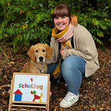 Stimmen10 Kundenfeedback Foto - Merle mit Henry- Onlinehundeschule