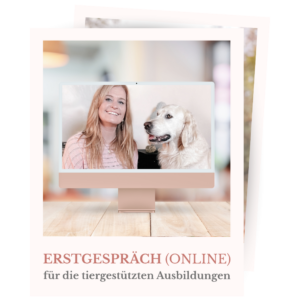 Shopbild für das Erstgespräch zur tiergestützten Ausbildung über Zoom